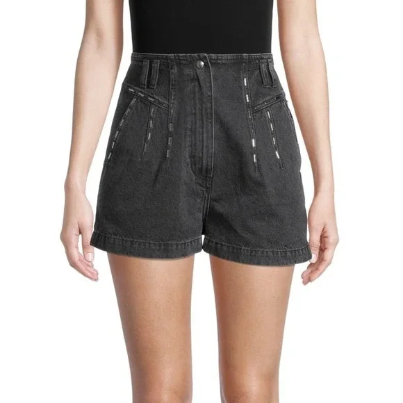 IRO Barra Faded Denim Shorts Women's Size 38/us 6 - Picture 1 of 11